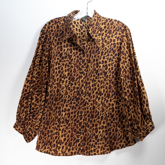 Lauren Ralph Lauren Tops - Lauren Jeans Co Ralph Lauren Cheetah Print Blouse